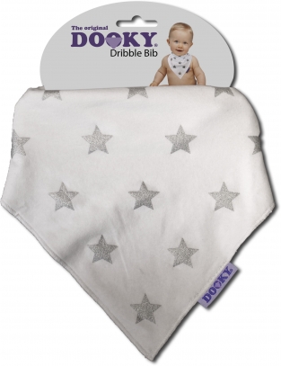 Dooky Dribble Bib Silver Stars